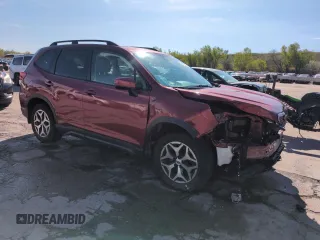 2019 Subaru Forester Premium with VIN JF2SKAGC3KH590936, listed as a Copart auction lot 56383735 with 61,392 mi miles and Salvage title. Bid and sale history available at DreamBid. Image 4.