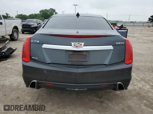 2017 Cadillac CTS Luxury AWD with VIN 1G6AX5SX1H0154089, listed as a Copart auction lot 54744095 with 90,851 mi miles and Salvage title. Bid and sale history available at DreamBid. Image 6.