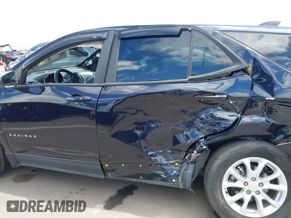 2020 Chevrolet Equinox LS with VIN 3GNAXHEVXLS596886, listed as a IAAI auction lot 42031935 with 98,693 mi miles and . Bid and sale history available at DreamBid. Image 14.