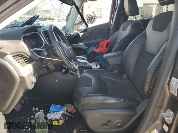 2018 Jeep Cherokee Latitude Plus with VIN 1C4PJLLB2JD511116, listed as a Copart auction lot 53005435 with 55,657 mi miles and Salvage title. Bid and sale history available at DreamBid. Image 7.