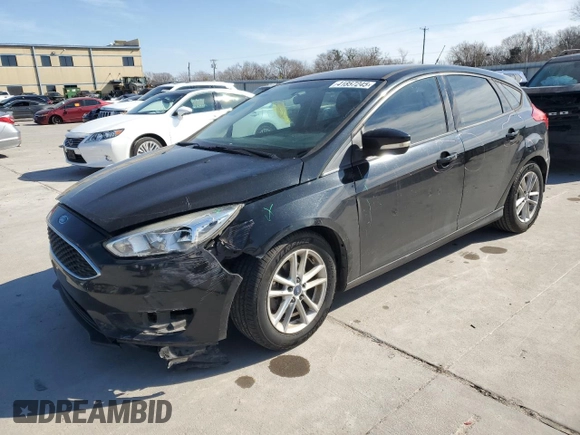 2015 Ford Focus SE with VIN 1FADP3K28FL268160, listed as a Copart auction lot 41857245 with 142,024 mi miles and Salvage Title. Bid and sale history available at carsss.com. Image 1.