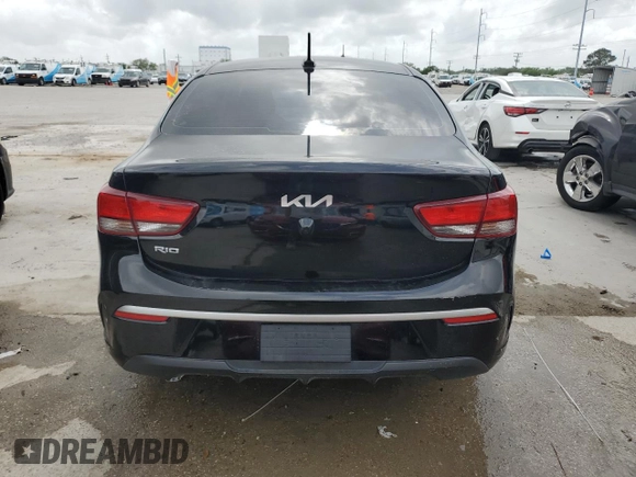 2022 Kia Rio S with VIN 3KPA24ADXNE502195, listed as a Copart auction lot 51532625 with 29,981 mi miles and Salvage Title. Bid and sale history available at carsss.com. Image 6.