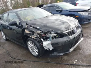 2013 Lexus CT 200h Hybrid with VIN JTHKD5BH7D2168904, listed as a IAAI auction lot 41785929 with 131,666 mi miles. Bid and sale history available at carsss.com. Image 1.