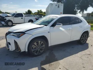 2022 Lexus UX with VIN JTHE3JBHXN2048153, listed as a Copart auction lot 67904334 with 50,346 mi miles and Salvage Title. Bid and sale history available at carsss.com. Image 1.