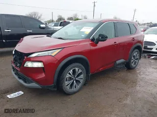 2021 Nissan Rogue SV with VIN 5N1AT3BA0MC846616, listed as a IAAI auction lot 41409951 with 47,395 mi miles. Bid and sale history available at carsss.com. Image 2.