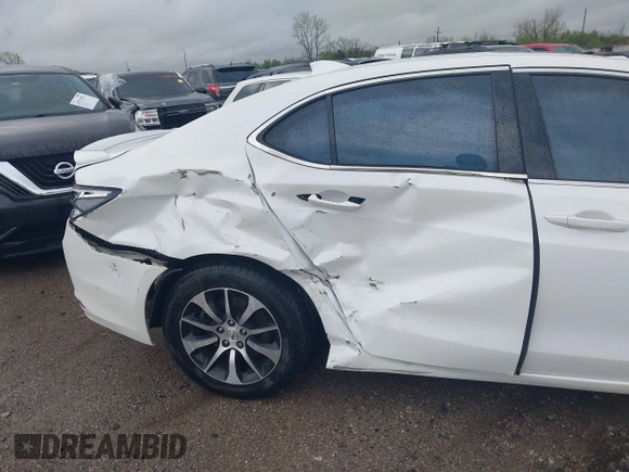 2015 Acura TLX with VIN 19UUB1F39FA020674, listed as a IAAI auction lot 41964784 with 98,579 mi miles and . Bid and sale history available at carsss.com. Image 6.