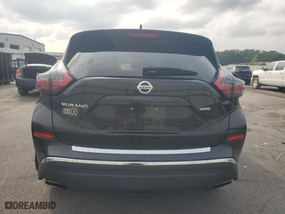 2022 Nissan Murano S with VIN 5N1AZ2AS5NC128936, listed as a Copart auction lot 67934944 with 32,612 mi miles and Salvage Title. Bid and sale history available at carsss.com. Image 6.
