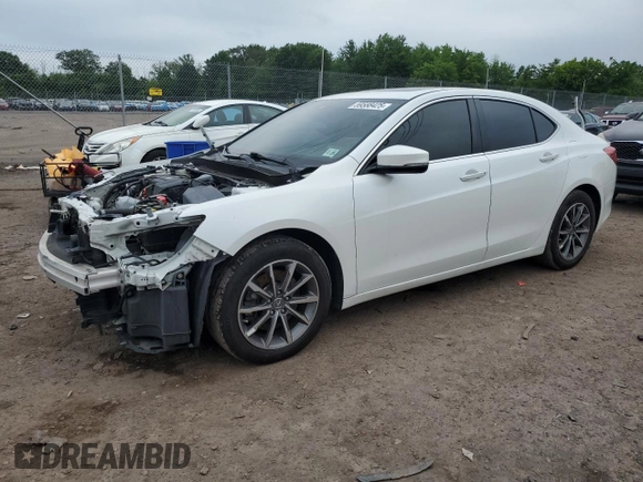 2020 Acura TLX with VIN 19UUB1F39LA003806, listed as a Copart auction lot 59588425 with 131,997 mi miles and Salvage title. Bid and sale history available at DreamBid. Image 1.
