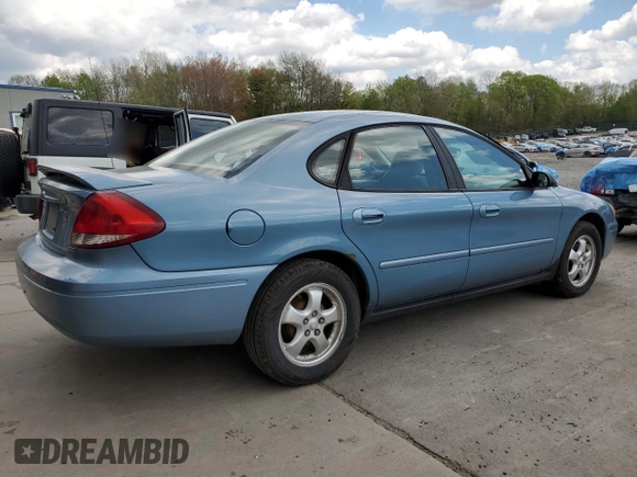 2006 Ford Taurus SE Standard with VIN 1FAHP53UX6A176539, listed as a Copart auction lot 55379395 with 187,394 mi miles and Salvage Title. Bid and sale history available at DreamBid. Image 3.