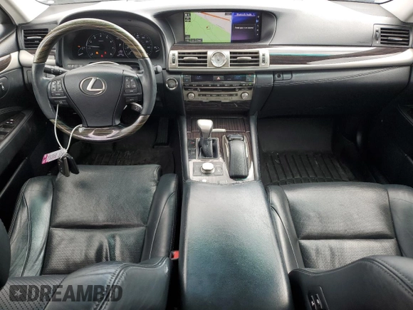 2017 Lexus LS 460 with VIN JTHCL5EF9H5028312, listed as a Copart auction lot 50849665 with 67,661 mi miles and Salvage title. Bid and sale history available at DreamBid. Image 8.