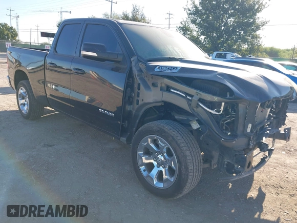 2022 Ram 1500 Big Horn with VIN 1C6RREBT3NN442466, listed as a IAAI auction lot 40734114 with 22,586 mi miles and . Bid and sale history available at DreamBid. Image 1.