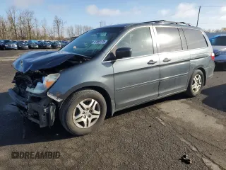 2006 Honda Odyssey EX with VIN 5FNRL38466B123934, listed as a Copart auction lot 47689175 with 201,943 mi miles and Salvage Title. Bid and sale history available at carsss.com. Image 1.
