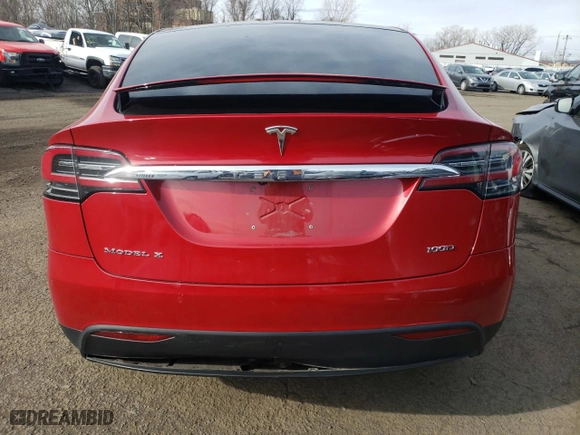 2018 Tesla Model X 75D with VIN 5YJXCDE28JF137763, listed as a Copart auction lot 45158763 with 53,320 mi miles. Bid and sale history available at carsss.com. Image 6.