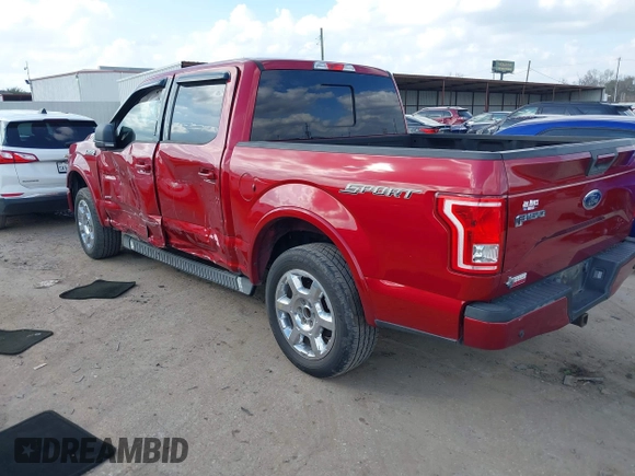 2017 Ford F-150 XL with VIN 1FTEW1CG7HKC22876, listed as a IAAI auction lot 41477067 with 128,045 mi miles and . Bid and sale history available at DreamBid. Image 3.
