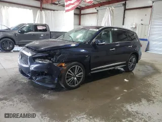 2019 Infiniti QX60 PURE with VIN 5N1DL0MM0KC568526, listed as a Copart auction lot 51447125 with 76,003 mi miles and Salvage Title. Bid and sale history available at carsss.com. Image 1.
