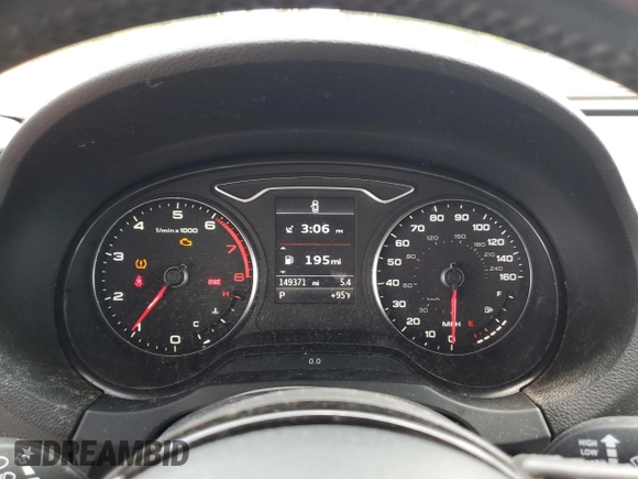 2015 Audi A3 Premium with VIN WAUBFGFFXF1055261, listed as a Copart auction lot 59862495 with 149,371 mi miles and Clean title. Bid and sale history available at DreamBid. Image 9.