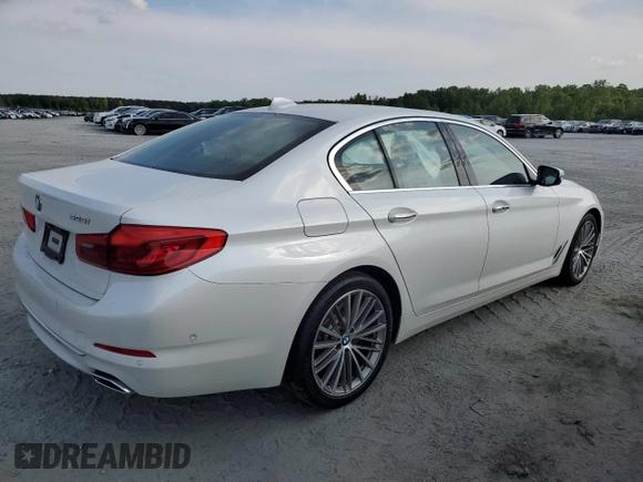 2018 BMW 5 Series 540i with VIN WBAJE5C53JG917921, listed as a Copart auction lot 54985805 with 75,307 mi miles and Salvage title. Bid and sale history available at DreamBid. Image 3.