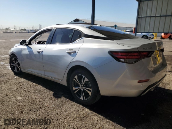 2021 Nissan Sentra SV z VIN 3N1AB8CV0MY248123, wystawiony jako Copart lot #56487875 z przebiegiem 71 567 mil mil oraz Czysty tytuł • Clean title. Historia ofert i sprzedaży dostępna na DreamBid. Obrazek 2.