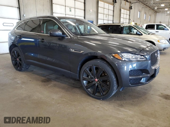 2018 Jaguar F-Pace 35t Prestige with VIN SADCK2EV1JA252914, listed as a Copart auction lot 63115184 with 43,311 mi miles and Non repairable. Bid and sale history available at DreamBid. Image 4.
