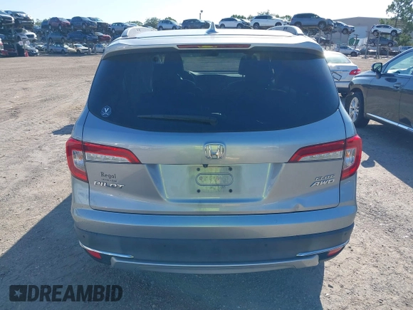2019 Honda Pilot Elite with VIN 5FNYF6H00KB001016, listed as a IAAI auction lot 42583325 with 133,327 mi miles and . Bid and sale history available at DreamBid. Image 16.