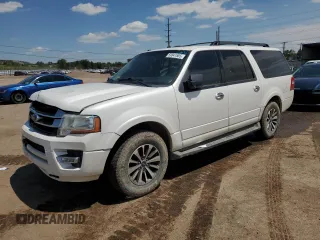 2015 Ford Expedition Max XLT z VIN 1FMJK1JT9FEF19374, wystawiony jako Copart lot #59841885 z przebiegiem 196 484 mil mil oraz Czysty tytuł • Clean title. Historia ofert i sprzedaży dostępna na DreamBid. Obrazek 1.