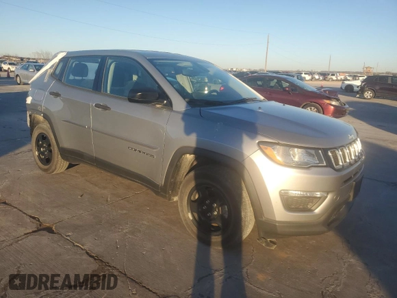 2021 Jeep Compass Sport с VIN 3C4NJCABXMT560301, выставлен на аукционе Copart как лот 86573524 с пробегом 14 872 миль миль и Списание • Salvage title. История ставок и продаж доступна на DreamBid. Изображение 4.
