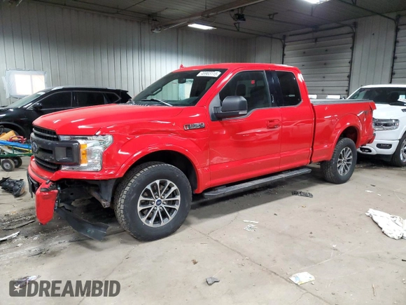 2018 Ford F-150 XL with VIN 1FTEX1EP7JKD20838, listed as a Copart auction lot 46983115 with 102,203 mi miles and Clean Title. Bid and sale history available at carsss.com. Image 1.