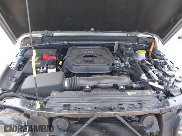 2023 Jeep Wrangler Sahara with VIN 1C4JJXP6XPW554741, listed as a IAAI auction lot 42380681 with 15,148 mi miles and . Bid and sale history available at DreamBid. Image 10.