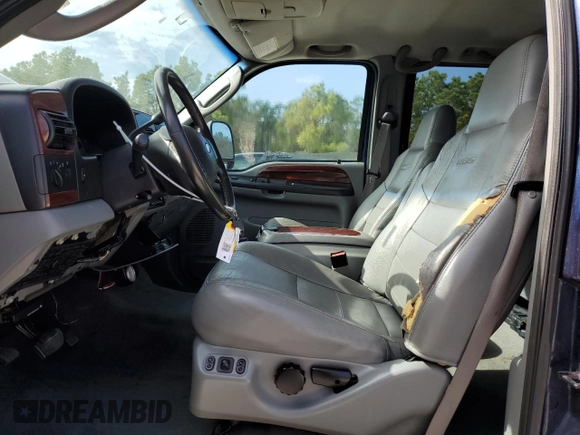 2006 Ford F-250 XL with VIN 1FTSW21P66ED57080, listed as a Copart auction lot 87286064 with 242,283 mi miles and Salvage title. Bid and sale history available at DreamBid. Image 7.