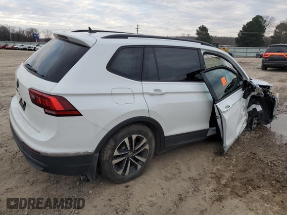 2023 Volkswagen Tiguan S с VIN 3VVRB7AX3PM071532, выставлен на аукционе Copart как лот 85901014 с пробегом 33 939 миль миль и Списание • Salvage title. История ставок и продаж доступна на DreamBid. Изображение 3.