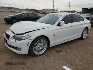 2012 BMW 5 Series 535i xDrive with VIN WBAFU7C59CDU63148, listed as a Copart auction lot 49831695 with 104,128 mi miles and Salvage Title. Bid and sale history available at carsss.com. Image 1.