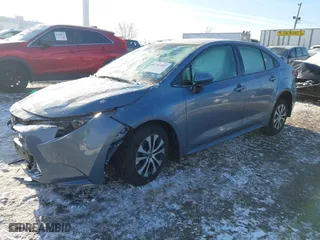 2022 Toyota Corolla Hybrid LE with VIN JTDEAMDEXNJ038126, listed as a IAAI auction lot 41393942 with 1 mi miles. Bid and sale history available at carsss.com. Image 17.