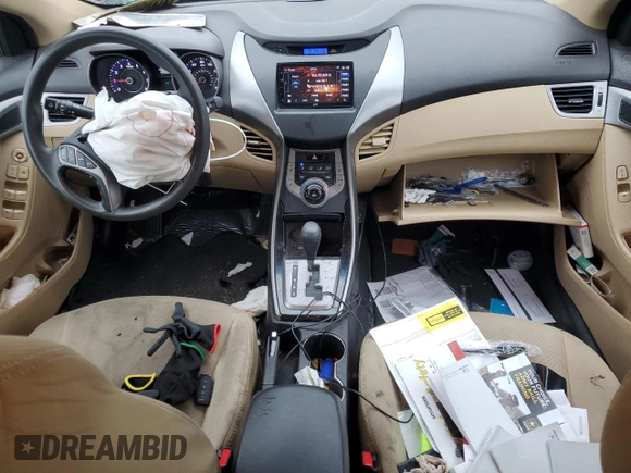 2013 Hyundai Elantra GLS with VIN 5NPDH4AE1DH197023, listed as a Copart auction lot 45961625 with 129,589 mi miles and Salvage title. Bid and sale history available at DreamBid. Image 8.