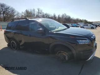 2024 Nissan Pathfinder Rock Creek with VIN 5N1DR3BD1RC224796, listed as a Copart auction lot 49659205 with 22,800 mi miles and Salvage title. Bid and sale history available at DreamBid. Image 4.
