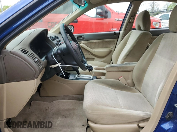 2004 Honda Civic VP with VIN 1HGES16324L013409, listed as a Copart auction lot 52489825 with 247,062 mi miles and Salvage Title. Bid and sale history available at DreamBid. Image 7.
