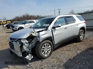 2021 Chevrolet Traverse LT Leather with VIN 1GNEVHKW8MJ160755, listed as a Copart auction lot 47505505 with 57,801 mi miles and Salvage Title. Bid and sale history available at carsss.com. Image 1.