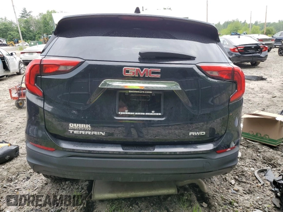2021 GMC Terrain SLE with VIN 3GKALTEV8ML331424, listed as a Copart auction lot 61716814 with 8,814 mi miles and Salvage Title. Bid and sale history available at carsss.com. Image 6.