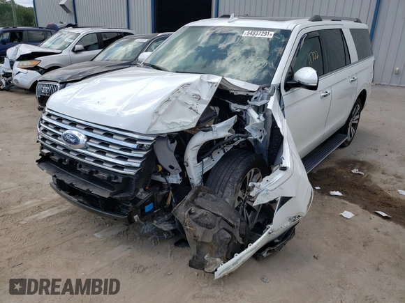 2020 Ford Expedition Max Limited z VIN 1FMJK1KT0LEA13328, wystawiony jako Copart lot #54937291 z przebiegiem 11 702 mil mil oraz Szkoda całkowita • Salvage title. Historia ofert i sprzedaży dostępna na DreamBid. Obrazek 2.