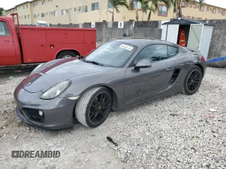 2015 Porsche Cayman with VIN WP0AA2A89FK163969, listed as a Copart auction lot 52825275 with 118,675 mi miles and Salvage Title. Bid and sale history available at DreamBid. Image 1.