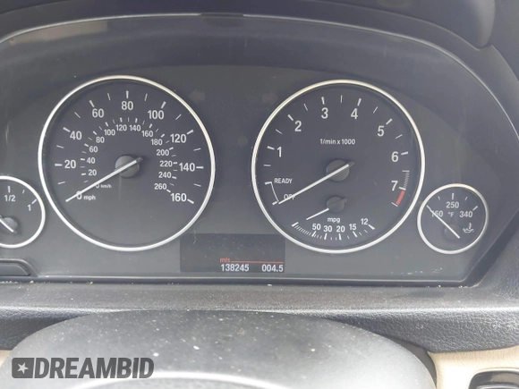 2012 BMW 3 Series 328i with VIN WBA3A5C56CF348558, listed as a IAAI auction lot 41541776 with 138,245 mi miles. Bid and sale history available at carsss.com. Image 7.