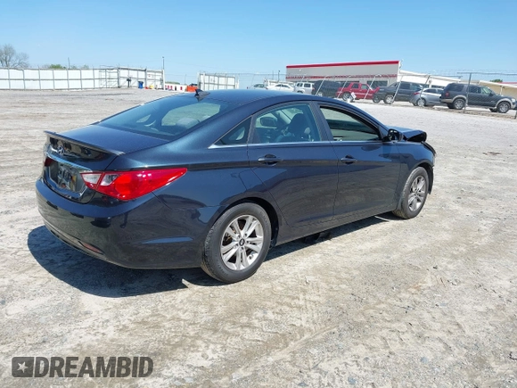 2013 Hyundai Sonata GLS with VIN 5NPEB4AC5DH575705, listed as a IAAI auction lot 41992709 with 181,331 mi miles and . Bid and sale history available at carsss.com. Image 4.