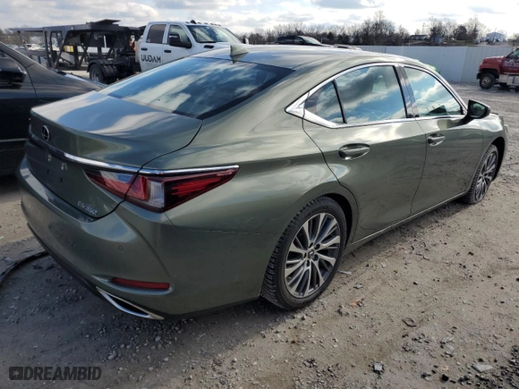 2020 Lexus ES with VIN 58ADZ1B15LU077662, listed as a Copart auction lot 86597954 with 50,597 mi miles and Salvage Title. Bid and sale history available at carsss.com. Image 3.