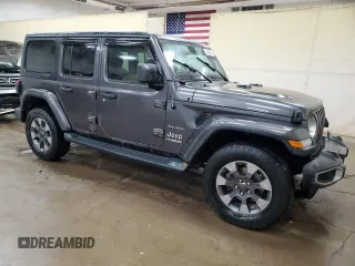 2019 Jeep Wrangler Unlimited Sahara with VIN 1C4HJXEG1KW541377, listed as a Copart auction lot 53295615 with 91,255 mi miles and Clean title. Bid and sale history available at DreamBid. Image 4.