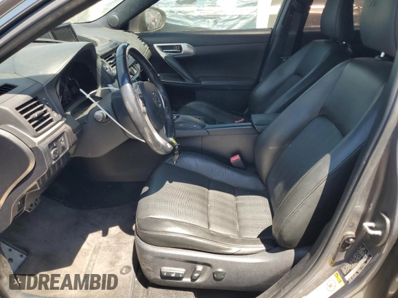 2012 Lexus CT 200h with VIN JTHKD5BH8C2116437, listed as a Copart auction lot 57914565 with 110,327 mi miles and Salvage title. Bid and sale history available at DreamBid. Image 7.