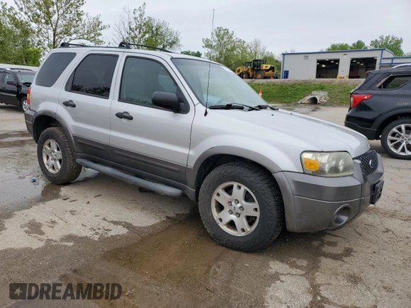2006 Ford Escape XLT with VIN 1FMCU93156KA73772, listed as a Copart auction lot 55658445 with 217,335 mi miles and Salvage title. Bid and sale history available at DreamBid. Image 4.