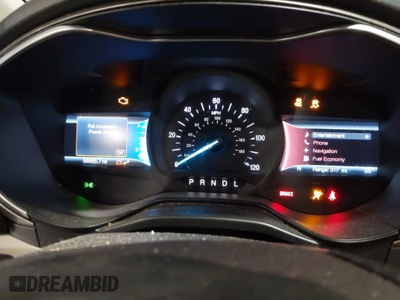 2019 Ford Fusion Hybrid SEL with VIN 3FA6P0MU8KR272811, listed as a IAAI auction lot 41705282 with 56,565 mi miles. Bid and sale history available at carsss.com. Image 7.