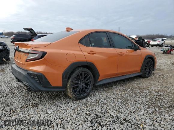 2022 Subaru WRX Premium with VIN JF1VBAF69N9025733, listed as a Copart auction lot 45037225 with 14,791 mi miles and Salvage title. Bid and sale history available at DreamBid. Image 3.