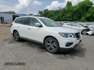 2018 Nissan Pathfinder S z VIN 5N1DR2MN9JC624870, wystawiony jako Copart lot #59740805 z przebiegiem 150 146 mil mil oraz Szkoda całkowita • Salvage title. Historia ofert i sprzedaży dostępna na DreamBid. Obrazek 14.