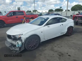 2016 Lexus RC 350 F Sport with VIN JTHHE5BC1G5014283, listed as a Copart auction lot 61814405 with 73,310 mi miles and Salvage title. Bid and sale history available at DreamBid. Image 1.