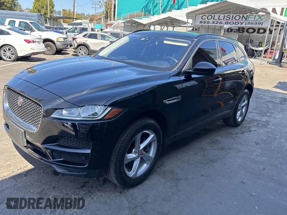 2018 Jaguar F-Pace 30t Premium with VIN SADCJ2GX0JA296016, listed as a Copart auction lot 46682375 with 105,337 mi miles and Clean title. Bid and sale history available at DreamBid. Image 2.
